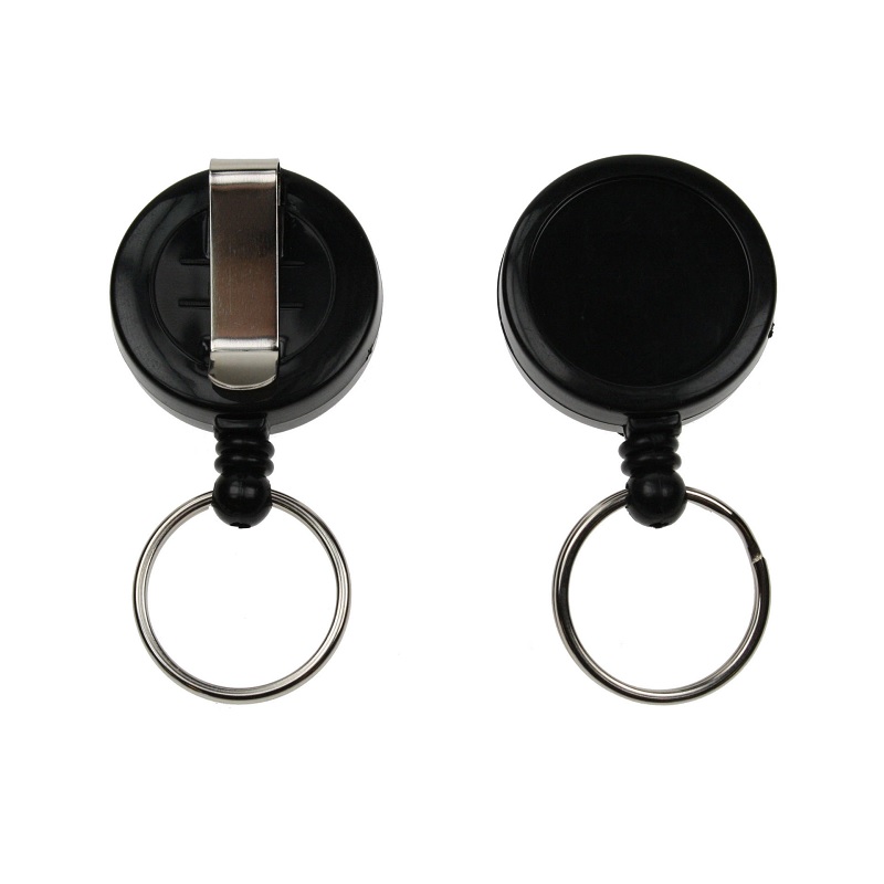 Bilde av Black badge reel with belt clip and key ring. 60270227 (DE,SE,NO,FI,RO,PL)